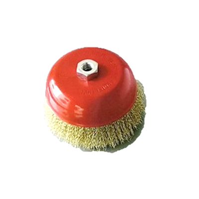Cup Brushes, Crimped Wire, Medium Duty